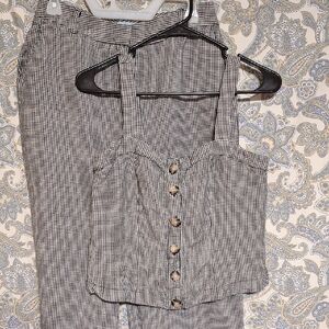 ANTONIO MELANI Black and White Checkered Set